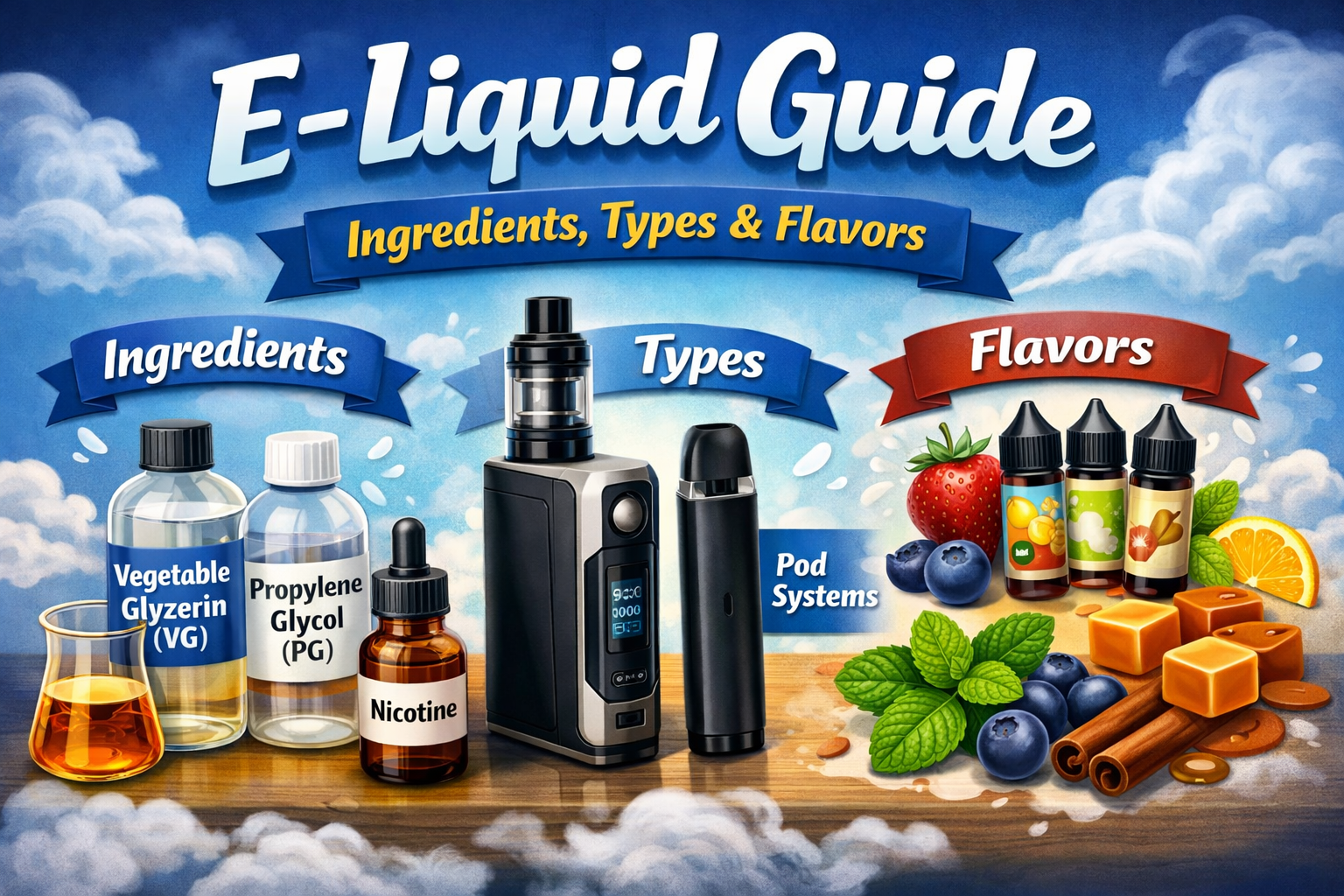 E-Liquid Guide Ingredients, Types & Flavors
