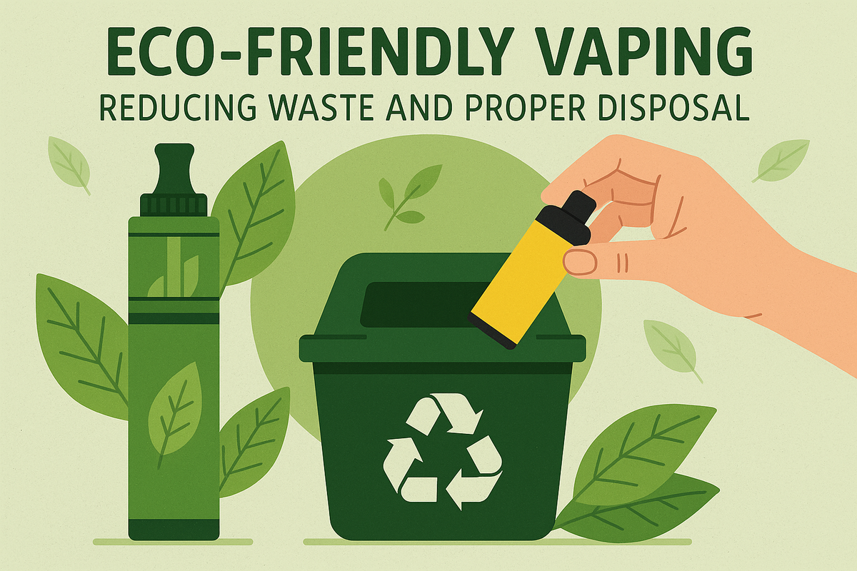 Eco-Friendly Vaping Reducing Waste and Proper Disposal.