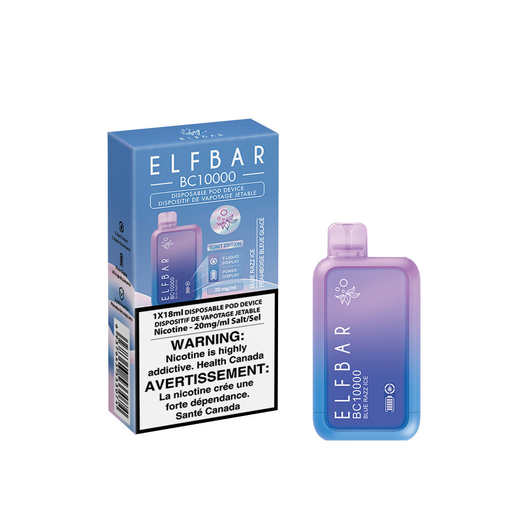 ELFBAR10000 -BLUE RAZZ ICE - Clutch Vape
