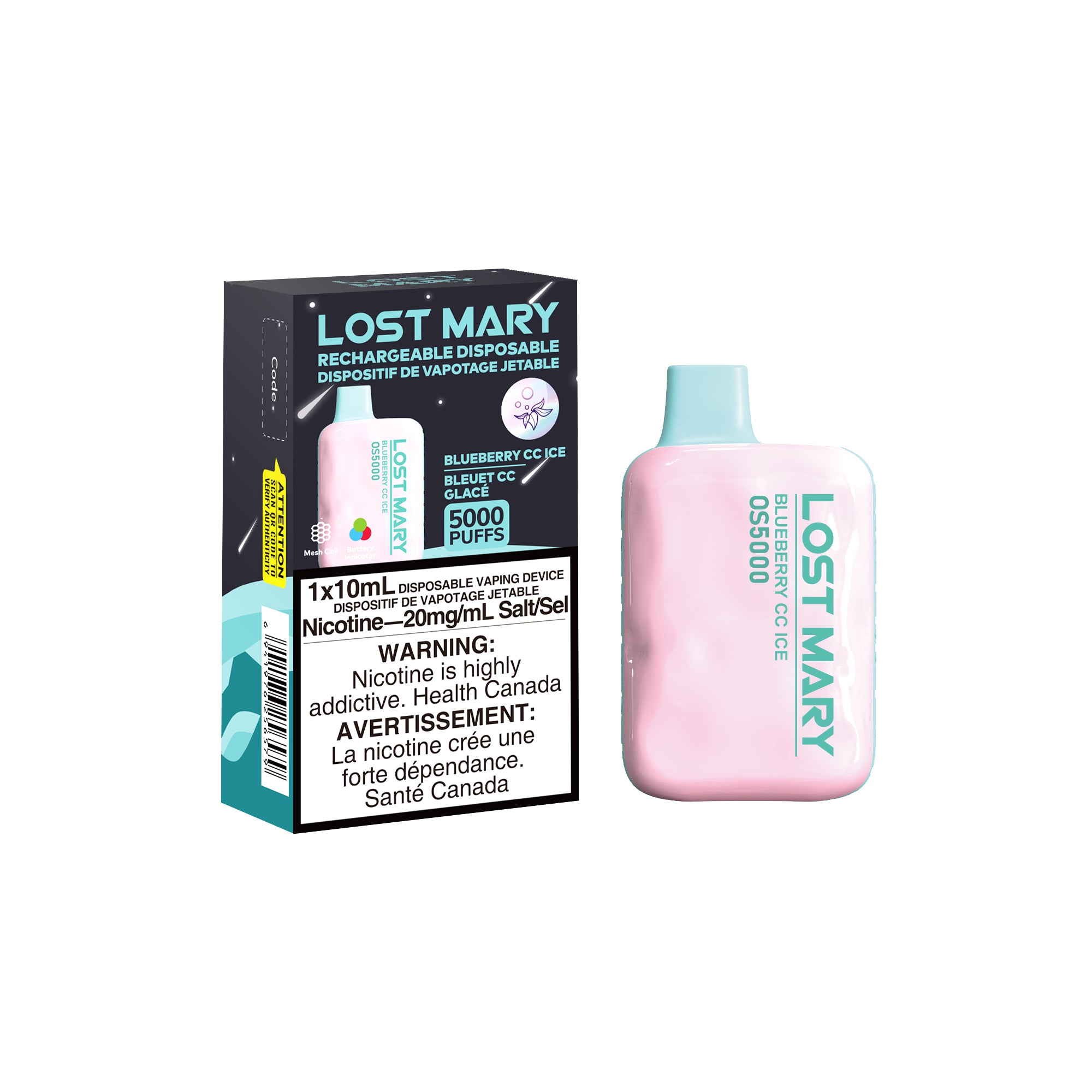 LOST MARY OS5000 - BLUEBERRY CC ICE