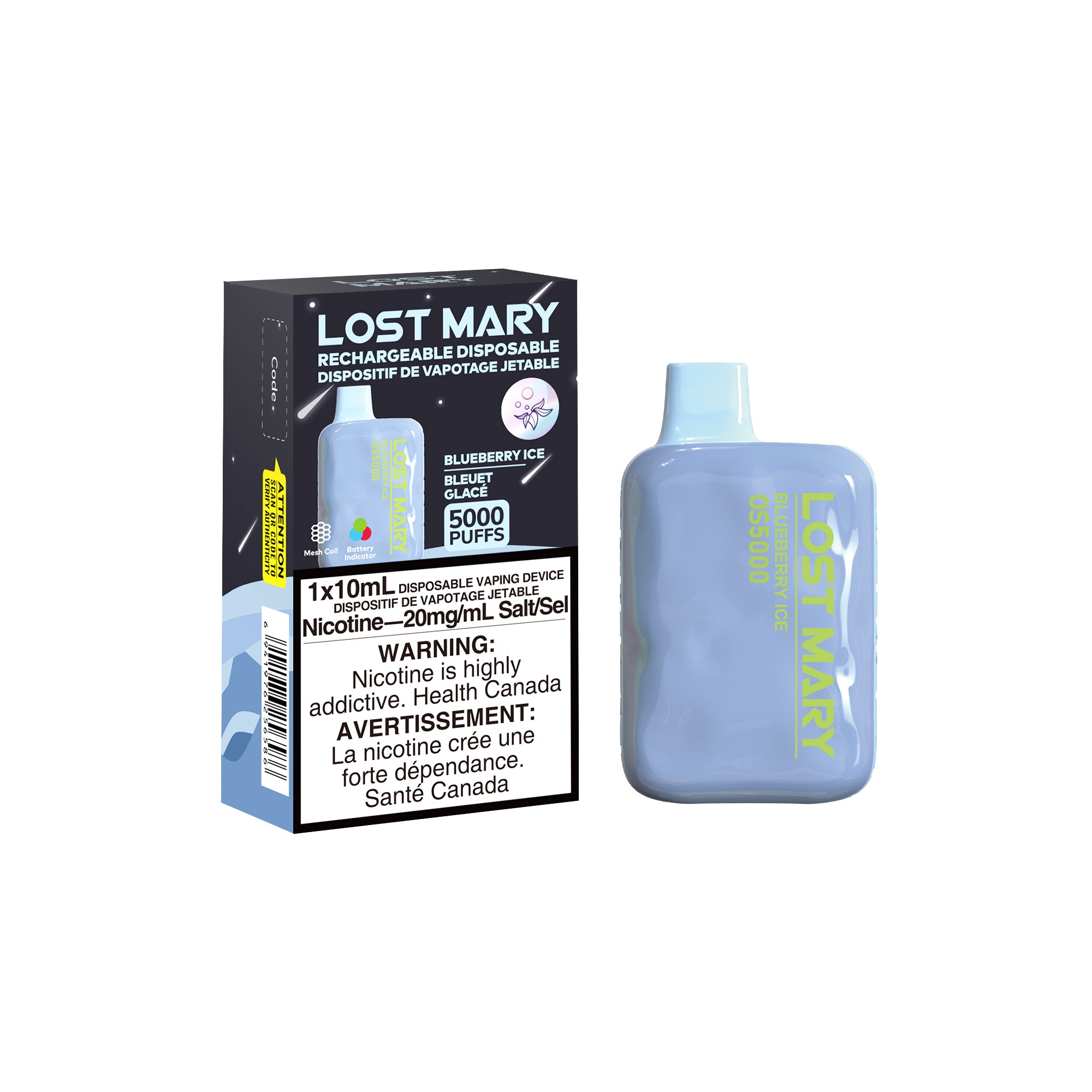 LOST MARY OS5000 - BLUEBERRY ICE