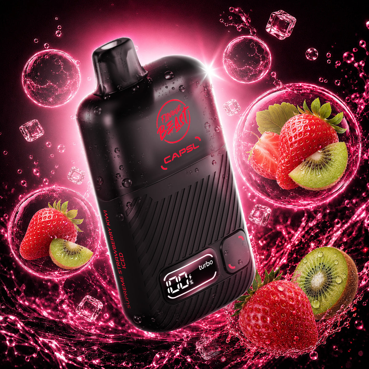 FLAVOUR BEAST CAPSL 150K - SUPREME STRAWBERRY KIWI