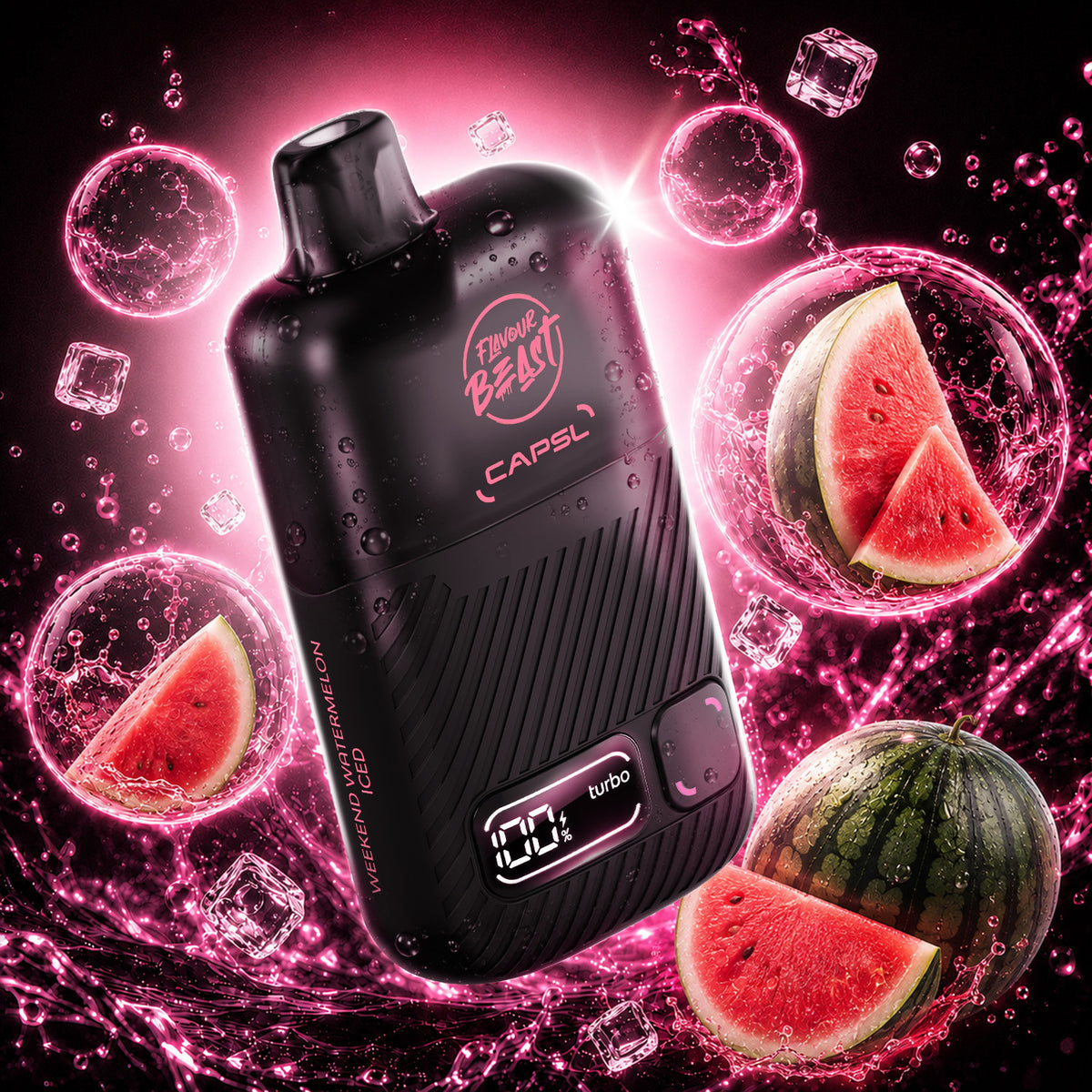FLAVOUR BEAST CAPSL 150K - WEEKEND WATERMELON ICED
