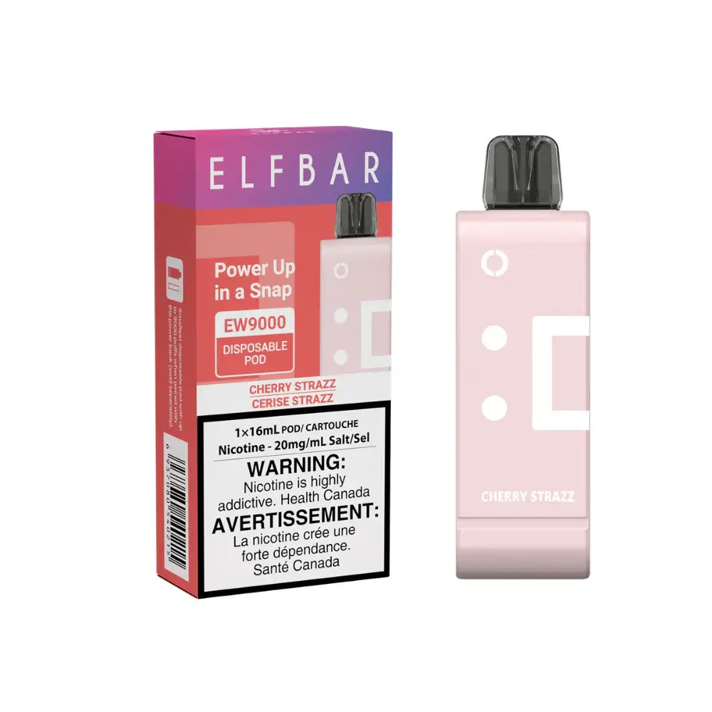 ELFBAR - EW9000 POWER UP POD - CHERRY STRAZZ - Clutch Vape