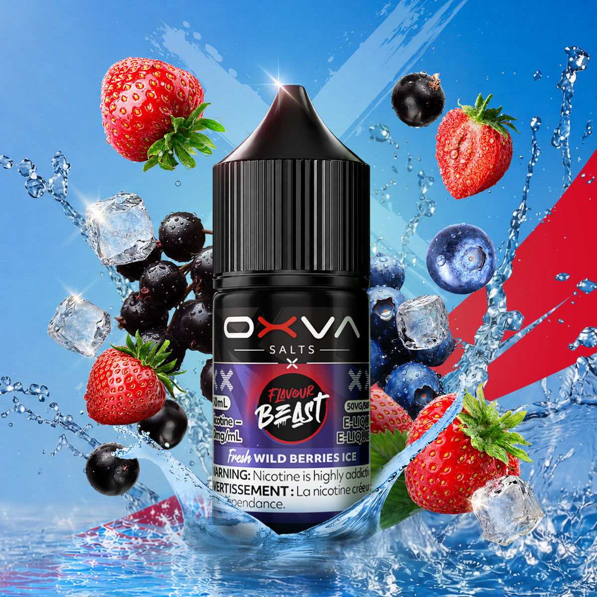 FB X OXVA E-LIQUID - FRESH WILD BERRIES ICE