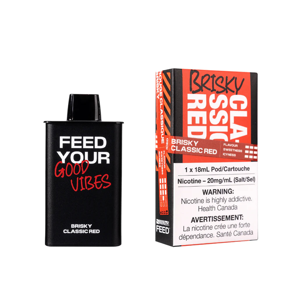 FEED PODS -  BRISKY CLASSIC RED - Clutch Vape