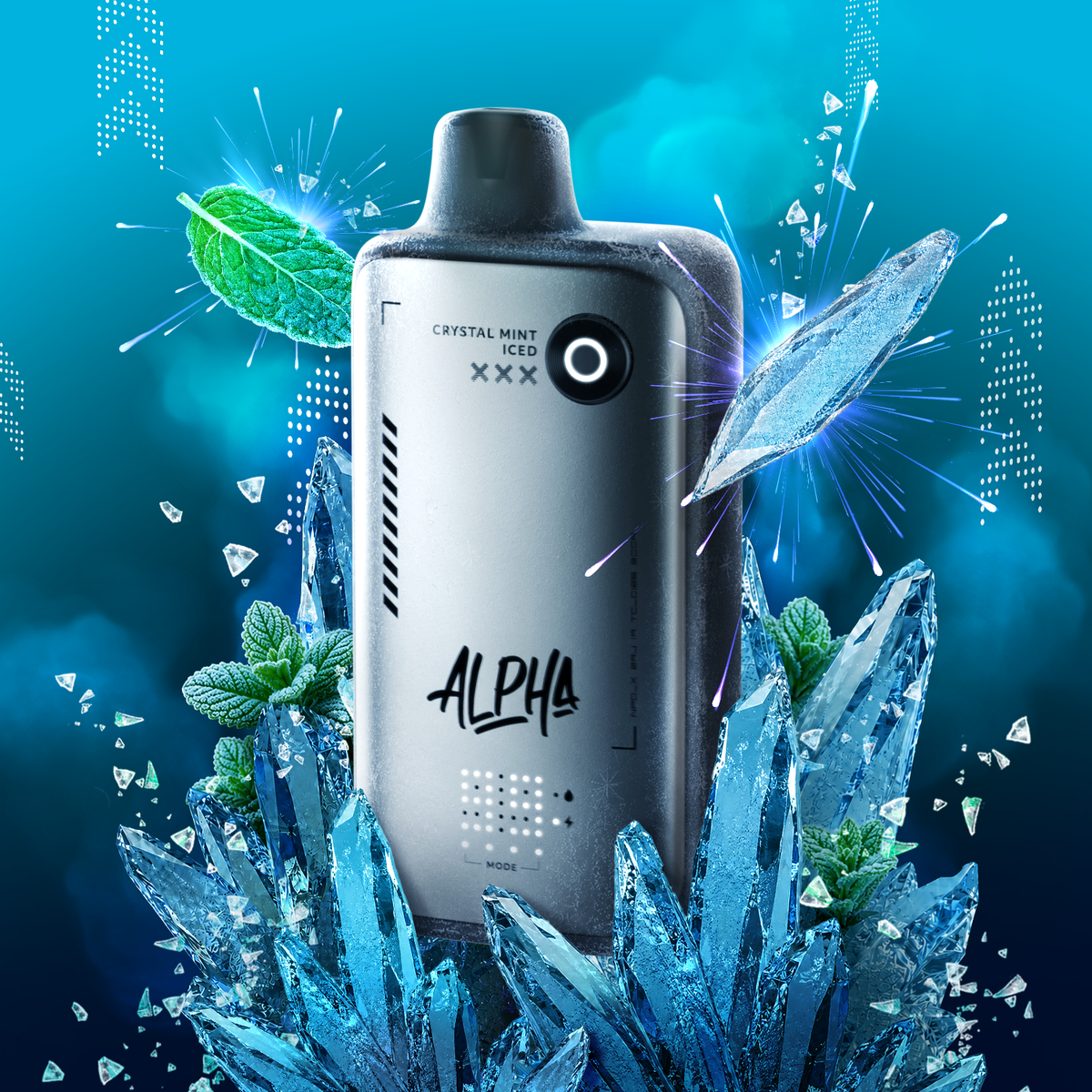 FLAVOUR BEAST ALPHA 80K CRYSTAL MINT ICED