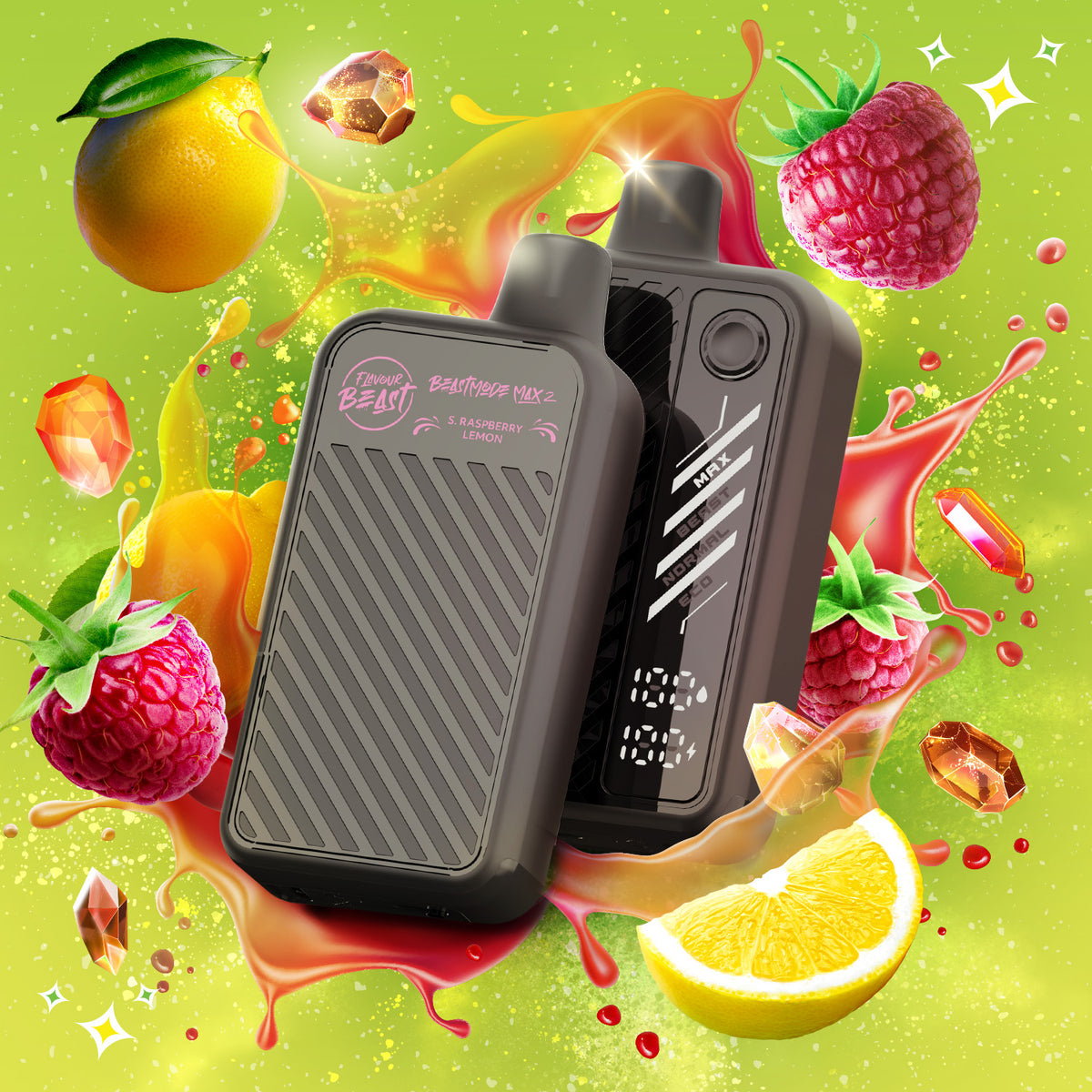 FLAVOUR BEAST GUSHIN SERIES 50k - SOUR RASPBERRY LEMON