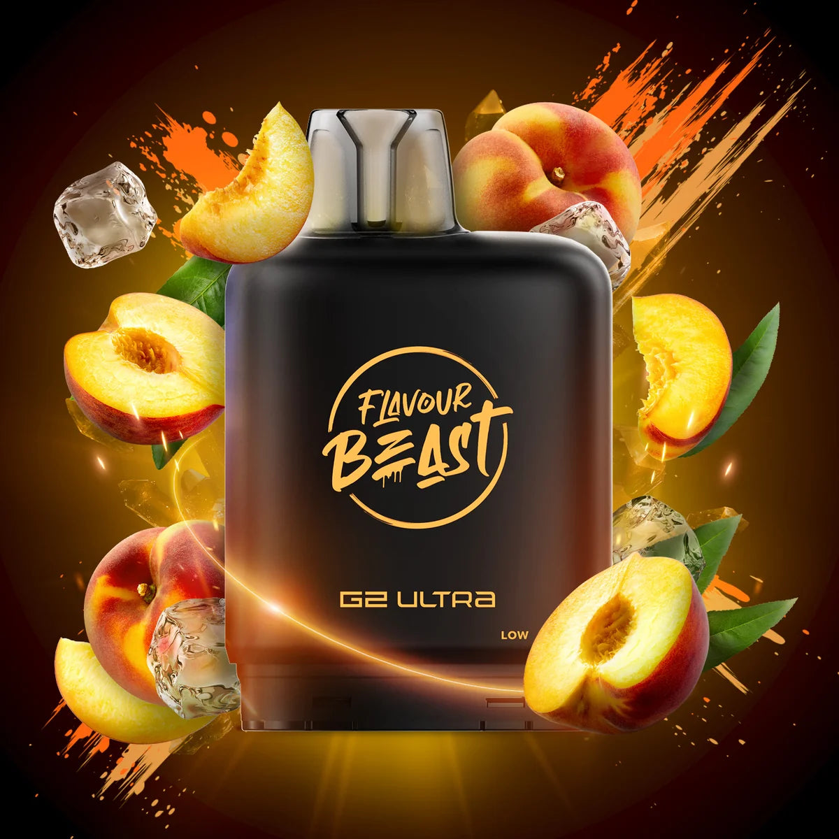 FLAVOUR BEAST LEVEL X ULTRA G2 POD 10MG- FRIZZY PEACH