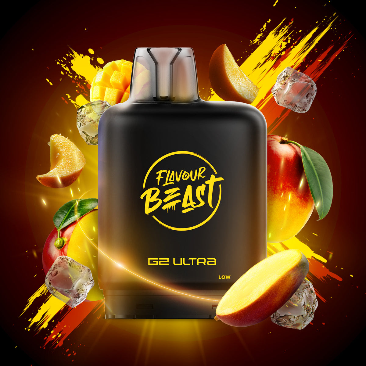 LEVEL X G2 ULTRA - FLAVOUR BEAST 50k MEGA MANGO ICED - Clutch Vape