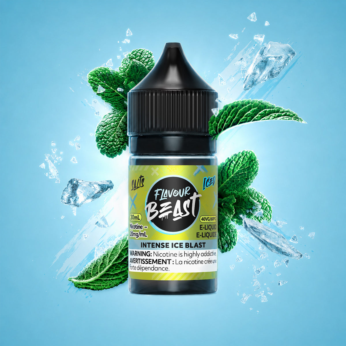 FLAVOUR BEAST - SALT 20MG 30ML- INTENSE ICE BLAST