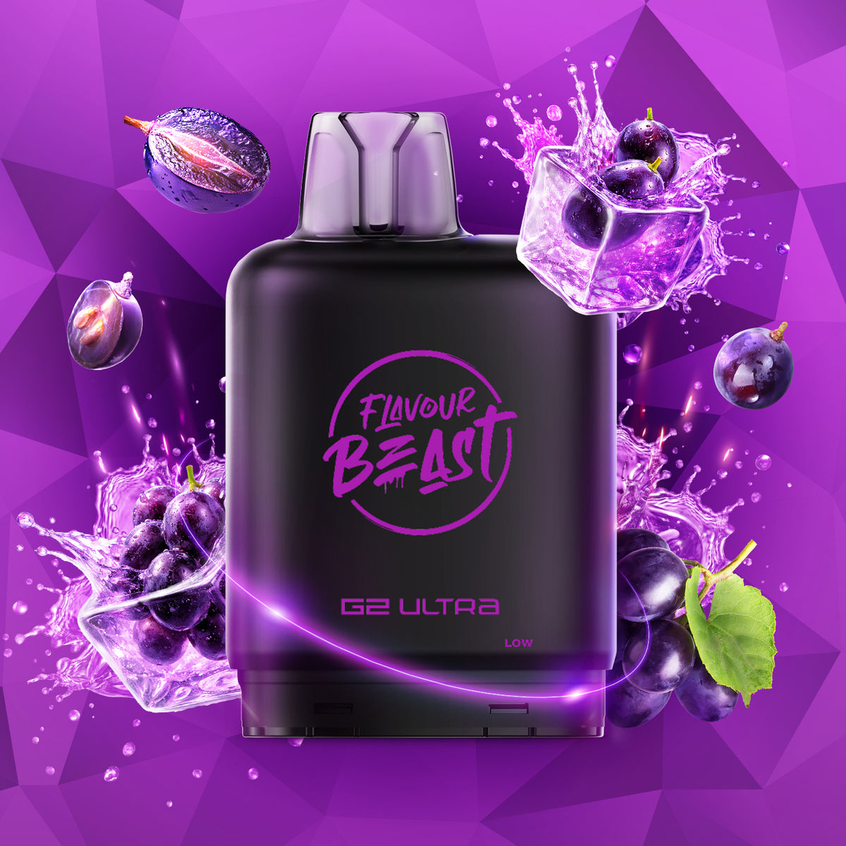 LEVEL X G2 ULTRA FLAVOUR BEAST FRUITY SERIES - PURPLE GRAPE FRUITY G