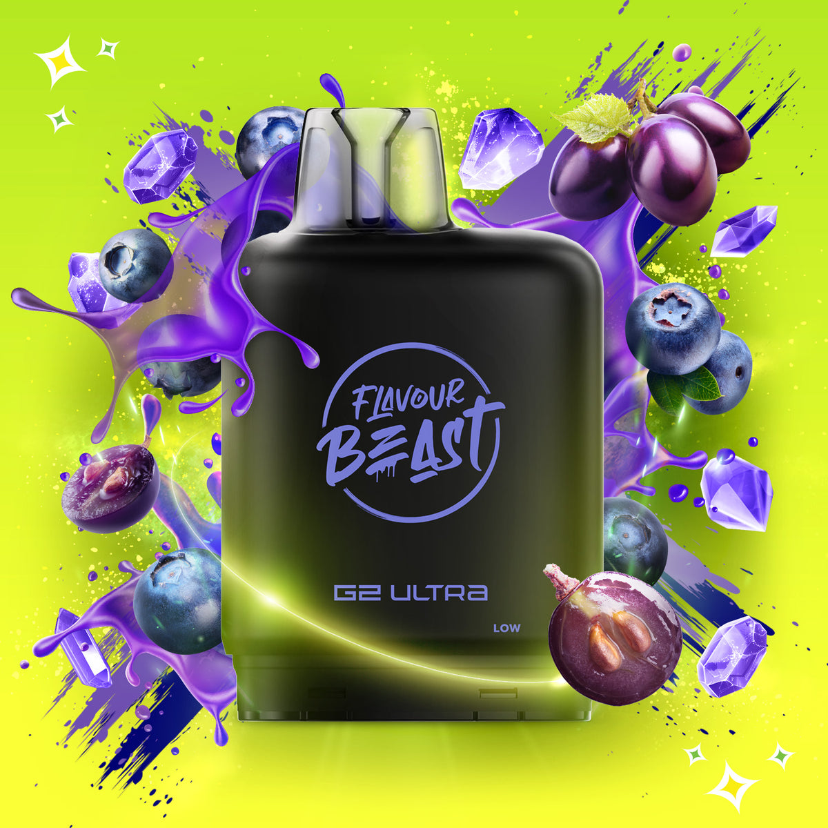 LEVEL X G2 ULTRA FLAVOUR BEAST GUSHIN' 50k - S. BLUEBERRY GRAPE