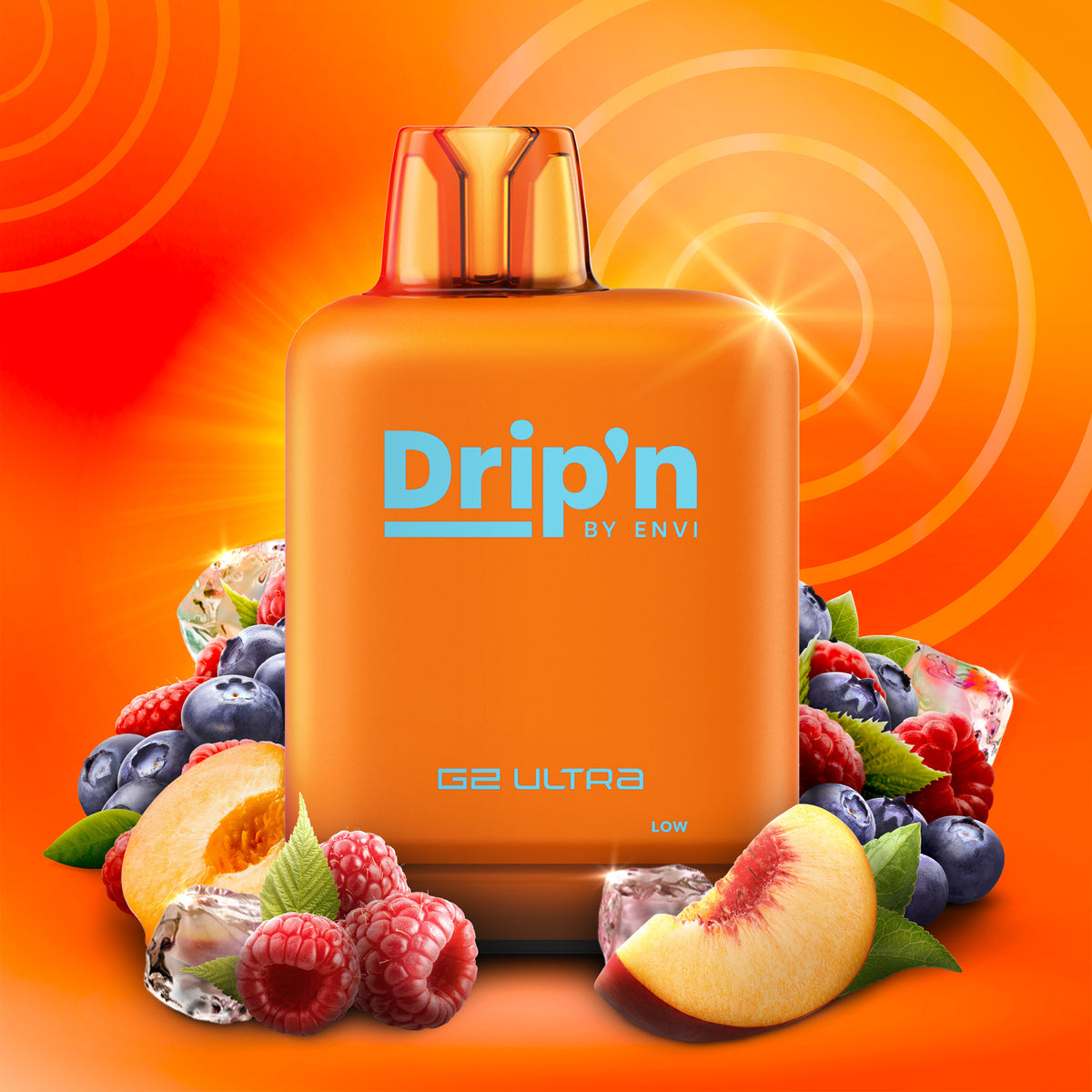 LEVEL X G2 ULTRA DRIP'N 50k - PEACH BLUE RAZZ ICE