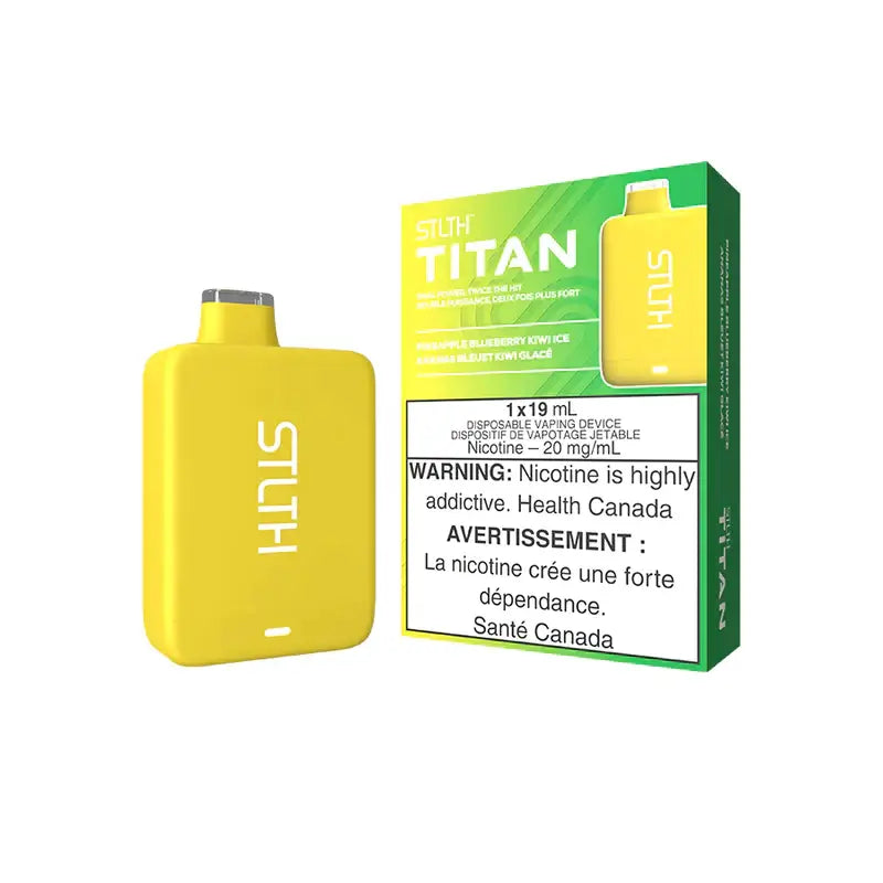 STLTH TITANT DISPOSABLE- PINEAPPLE BLUEBERRY KIWI ICE - Clutch Vape