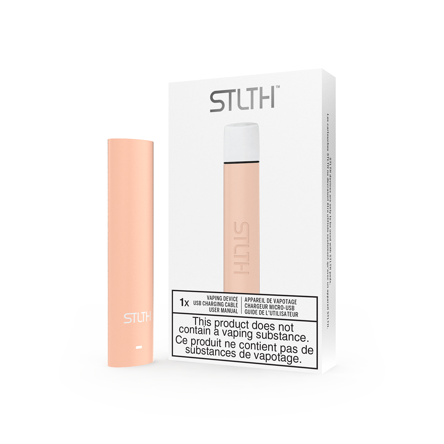 STLTH DEVICE-ROSE GOLD RUBBERIZED
