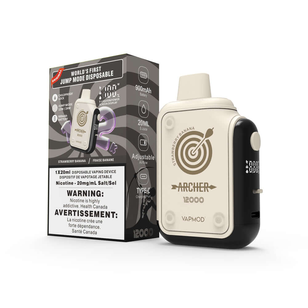 ARCHER 12000- STRAWBERRY BANANA - Clutch Vape