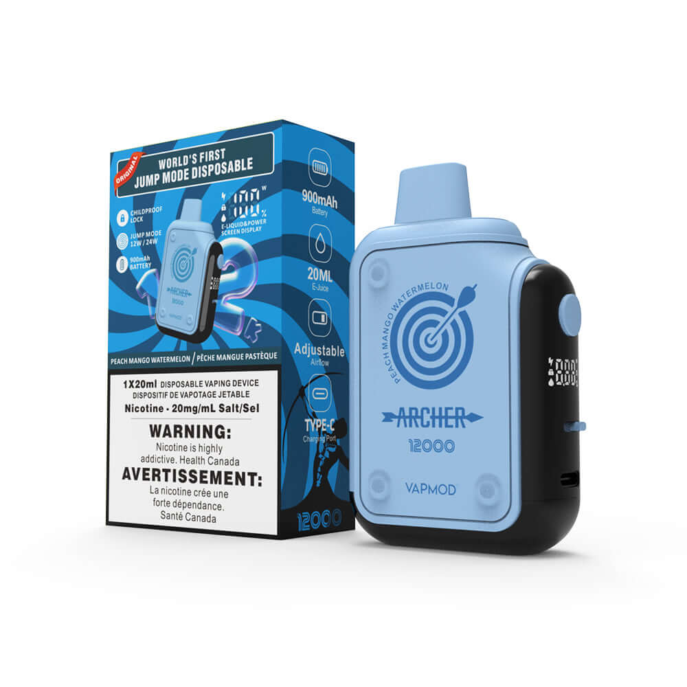 ARCHER 12000- PEACH MANGO WATERMELON - Clutch Vape