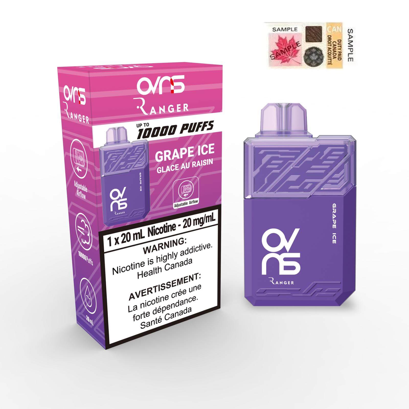 OVNS RANGER - GRAPE ICE - Clutch Vape