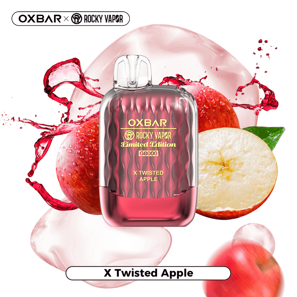 OXBAR 8000- X TWISTED APPLE - Clutch Vape