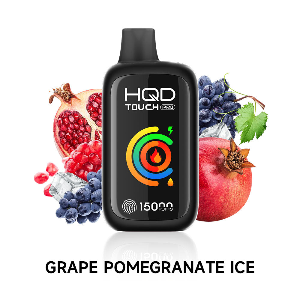 HQD TOUCH 15000 PUFF - GRAPE POMEGRANATE ICE