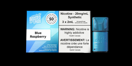 BOOSTED PODS S50 - BLUE RASPBERRY - Clutch Vape