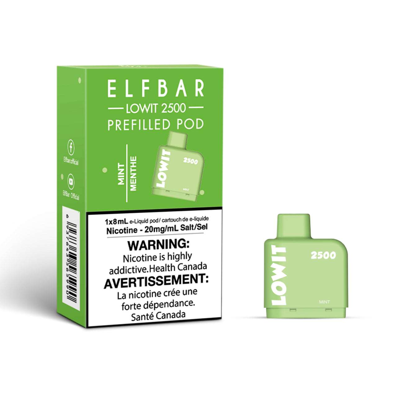 ELFBAR - LOW IT MINT 2500 - Clutch Vape