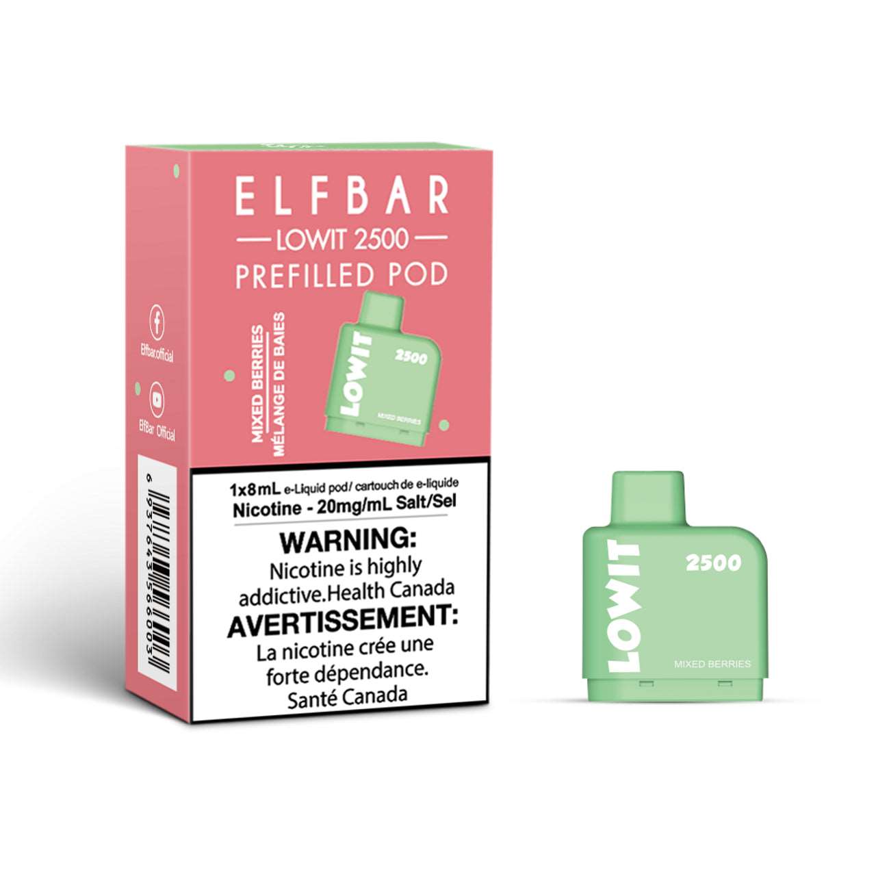 ELFBAR - LOW IT MIXED BERRIES 2500 - Clutch Vape