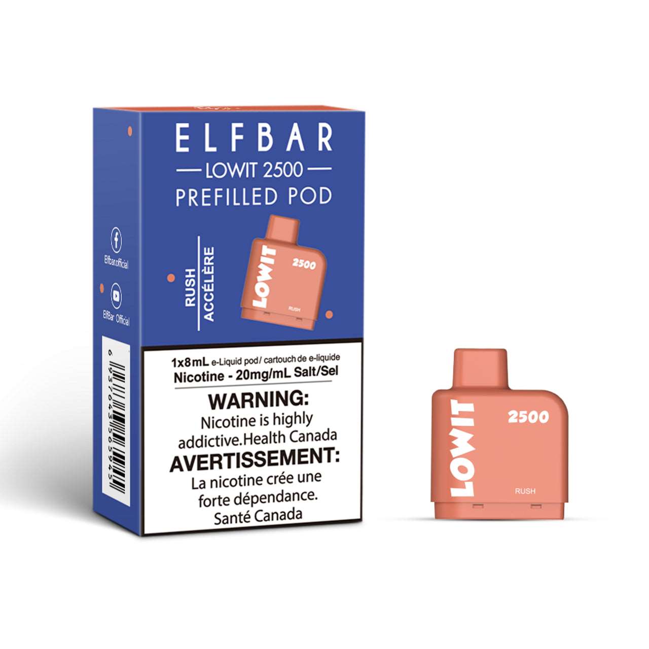 ELFBAR - LOW IT RUSH 2500 - Clutch Vape