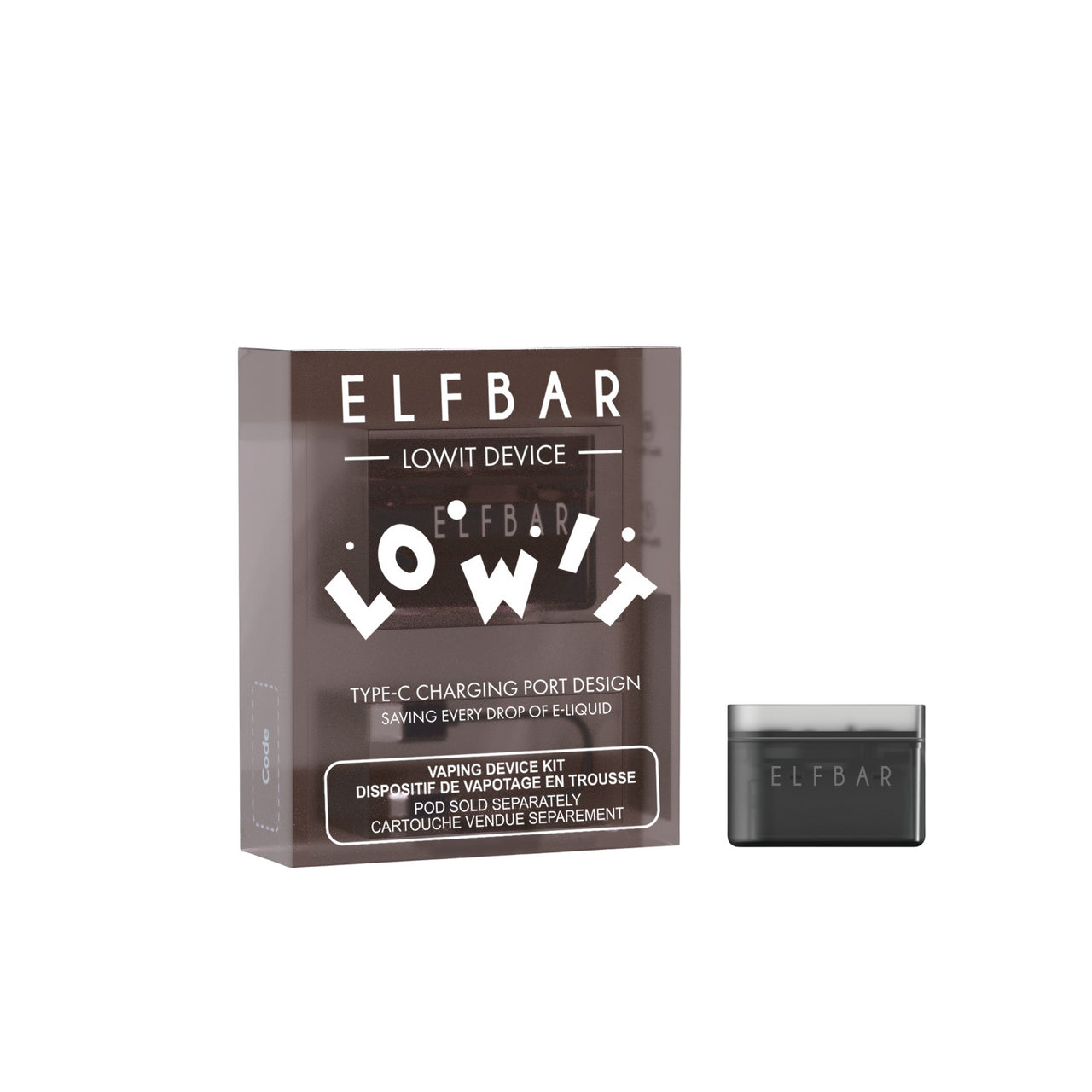 ELFBAR - LOW IT DEVICE BLACK - Clutch Vape