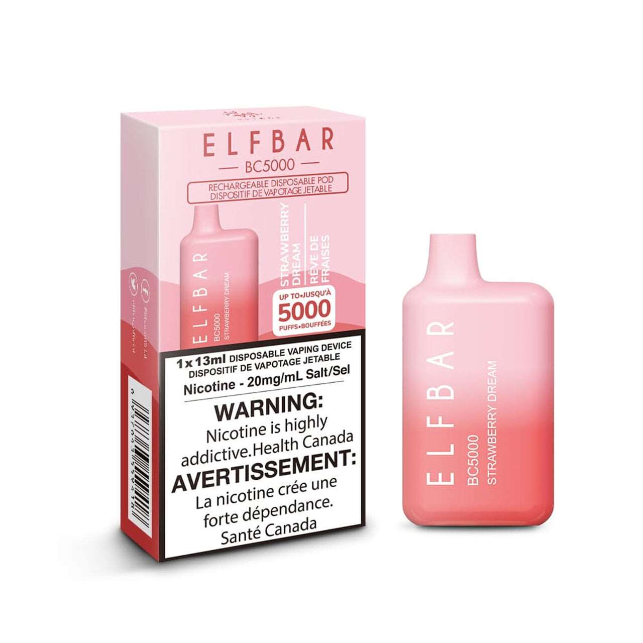 ELF BAR BC5000 - Strawberry Dream - Clutch Vape