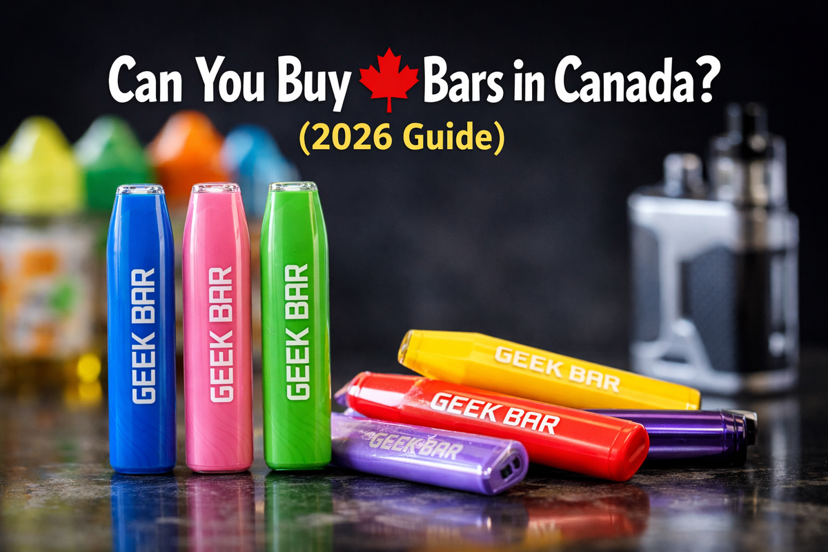 Can You Buy Geek Bars in Canada? (Legal & Availability Guide 2026) Clutch Vape Can You Buy Geek Bars in Canada? (Legal & Availability Guide 2026) Clutch Vape