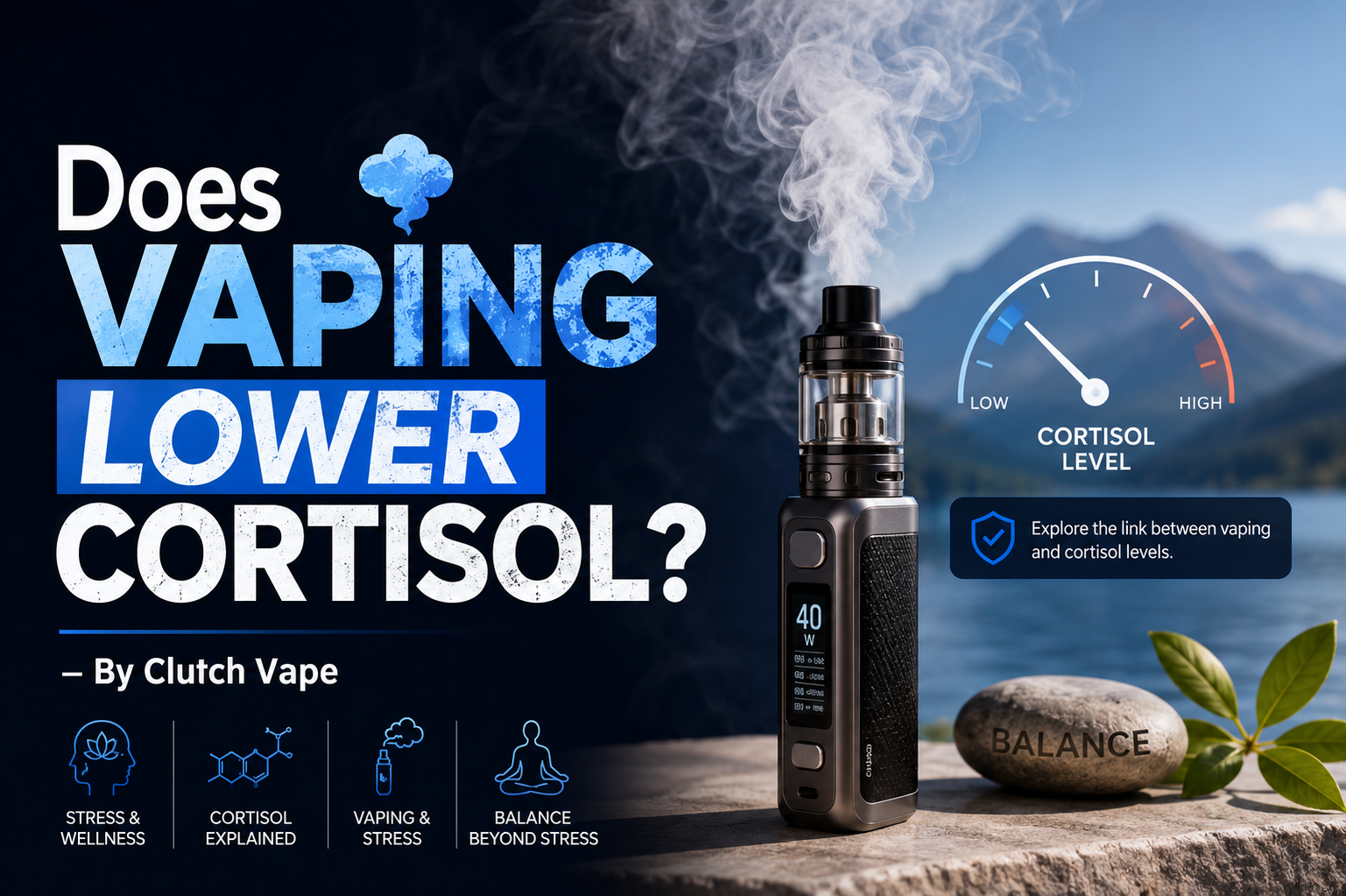 Does Vaping Lower Cortisol? – By Clutch Vape