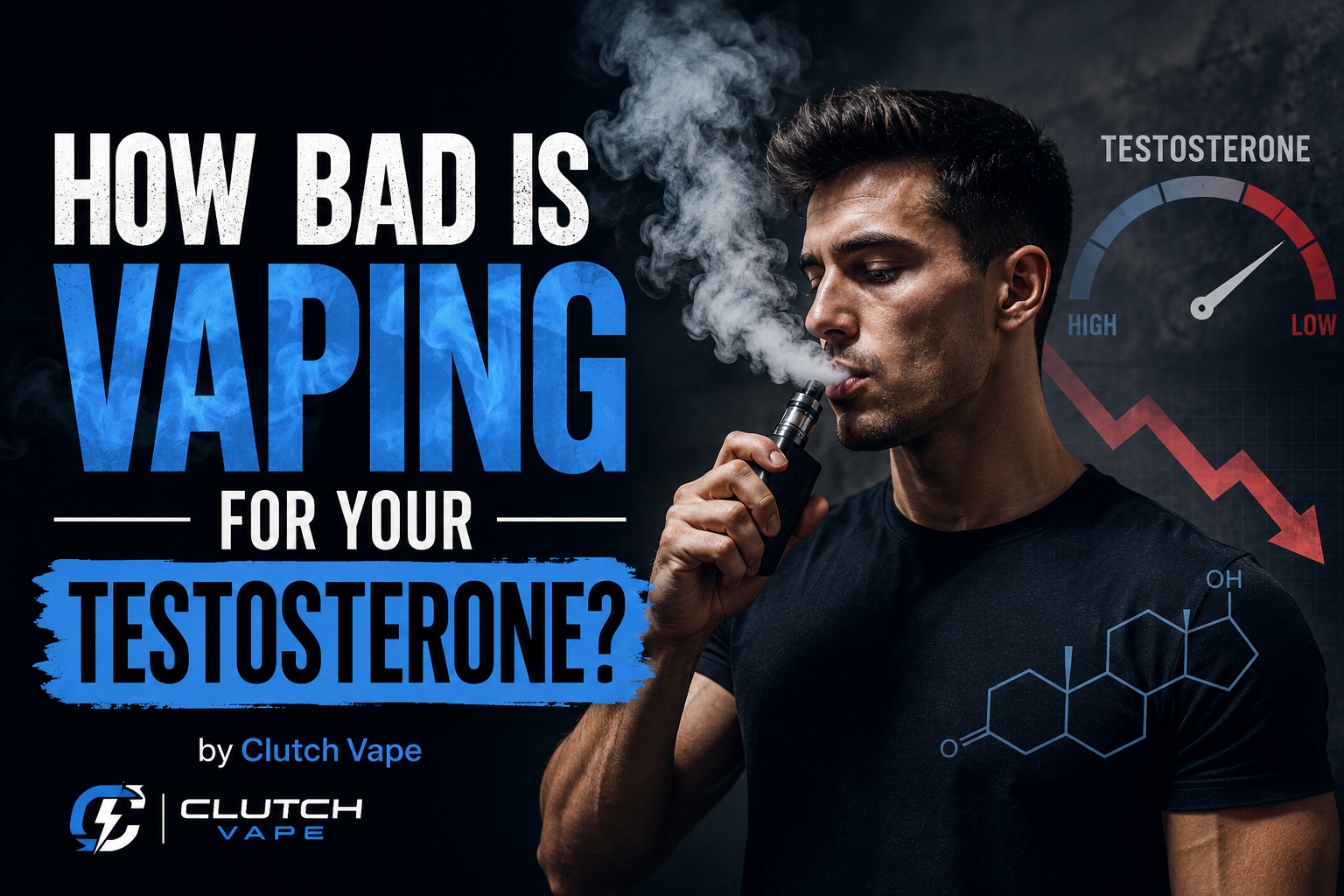 How Bad Is Vaping for Your Testosterone? by Clutch Vape