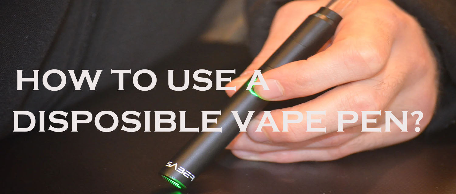 How to use a disposable vape pen?