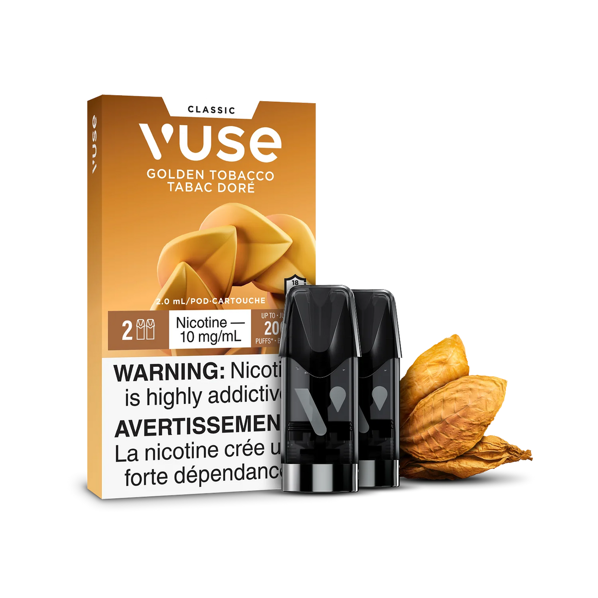 VUSE - GOLDEN TOBACCO 10MG/ML Clutch Vape VUSE - GOLDEN TOBACCO 10MG/ML Clutch Vape