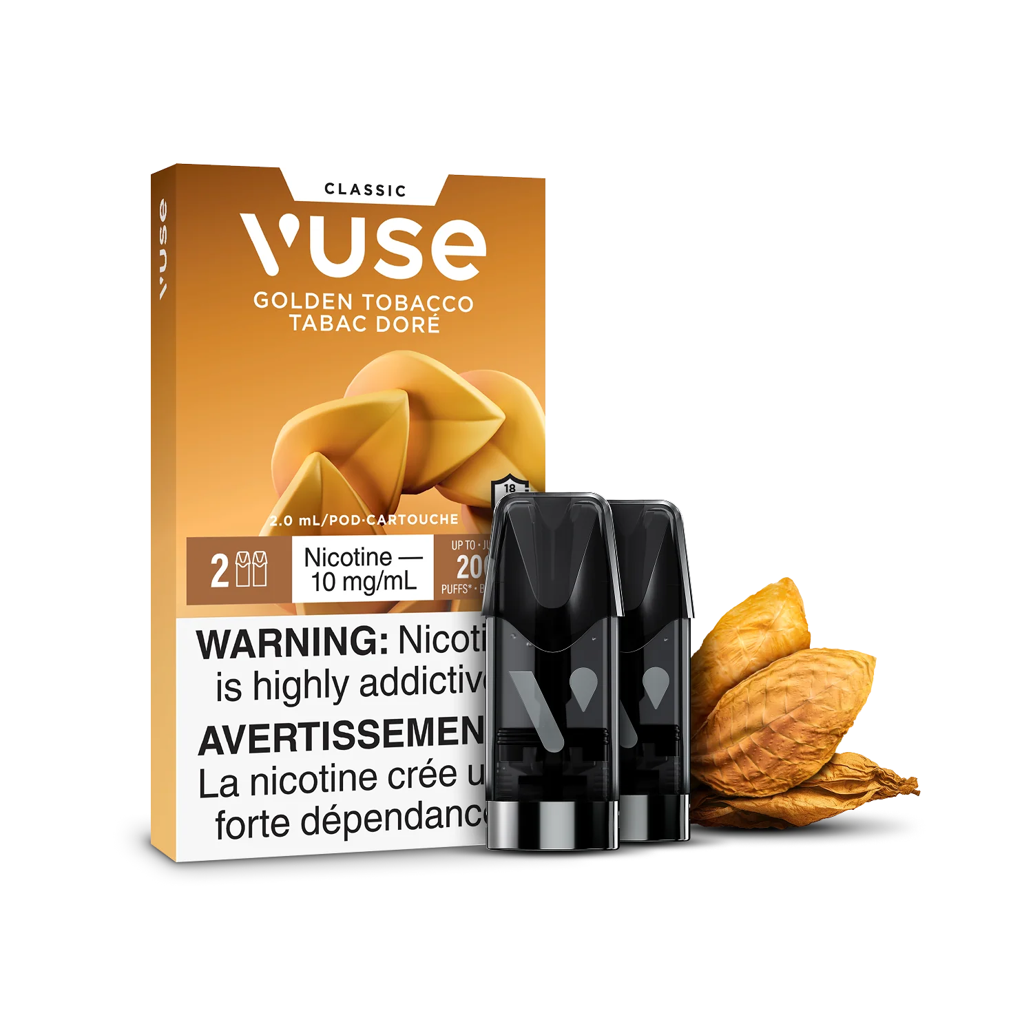 VUSE - GOLDEN TOBACCO 10MG/ML Clutch Vape VUSE - GOLDEN TOBACCO 10MG/ML Clutch Vape