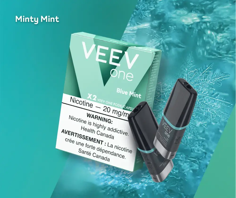 Veev Veev One Pods 20MG Blue Mint (Minty Menthol) Veev Veev One Pods 20MG Blue Mint (Minty Menthol)