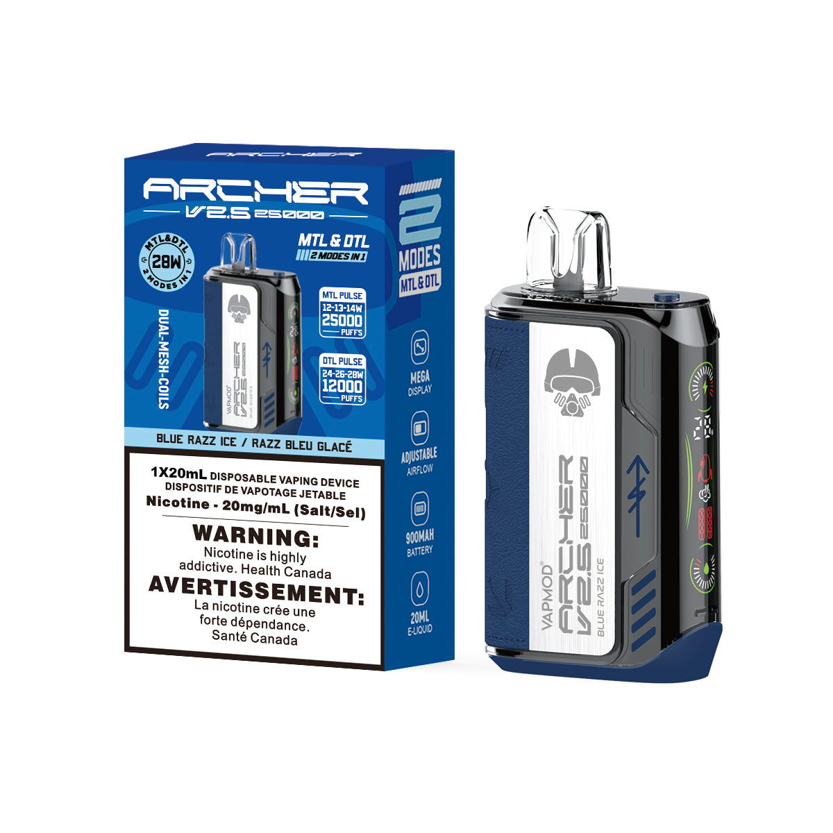 Archer 25K - Blue Razz Ice