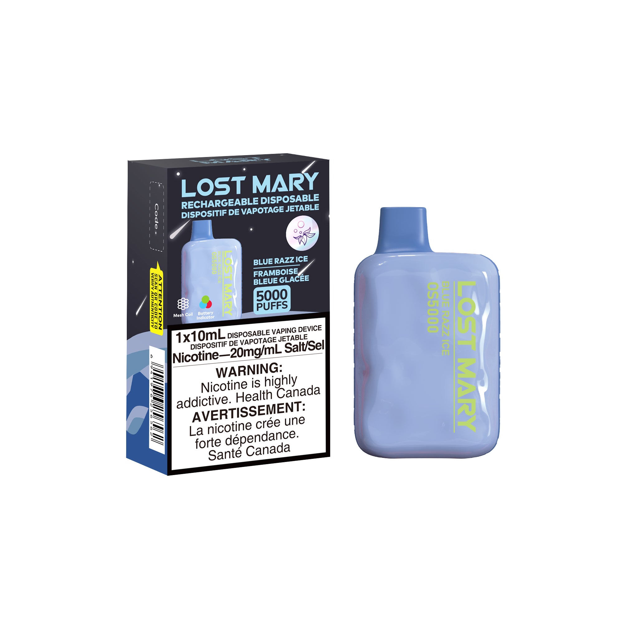 LOST MARY OS5000 -  BLUE RAZZ ICE