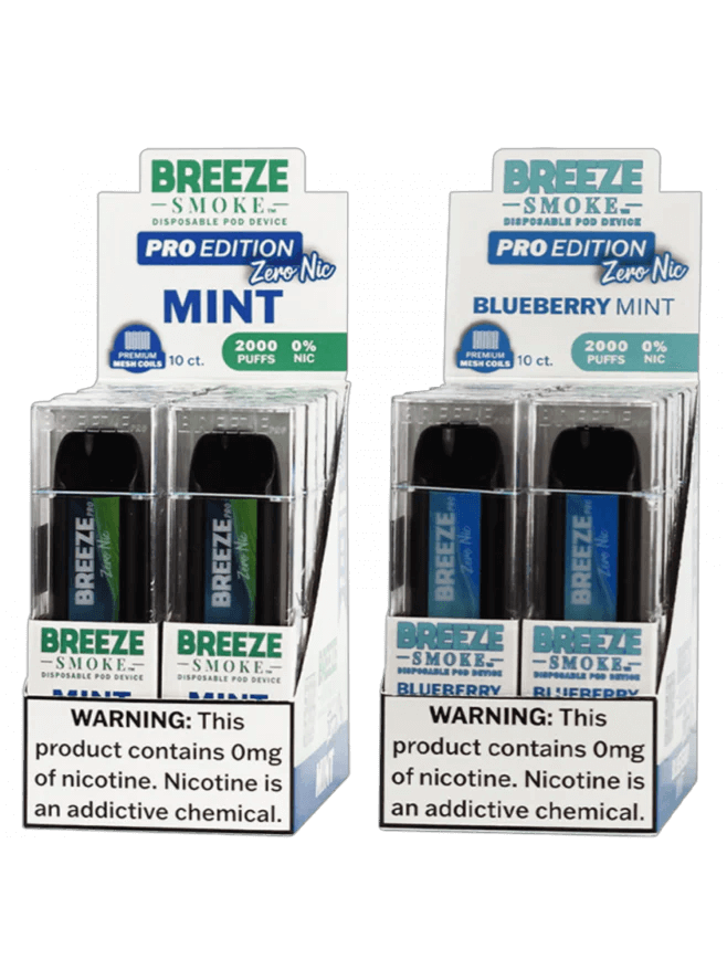 BREEZE PRO NICOTINE FREE - BLUE REASPBERRY Clutch Vape BREEZE PRO NICOTINE FREE - BLUE REASPBERRY Clutch Vape