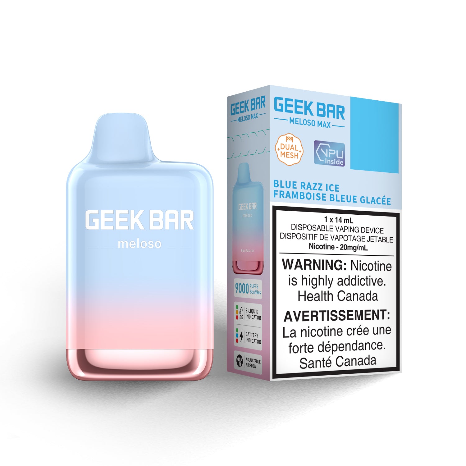 GEEK BAR 9000 - BLUE RAZZ ICE