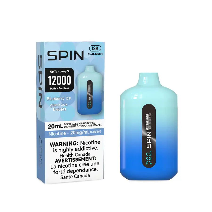 SPIN 12K - BLUEBERRY ICE  Clutch Vape