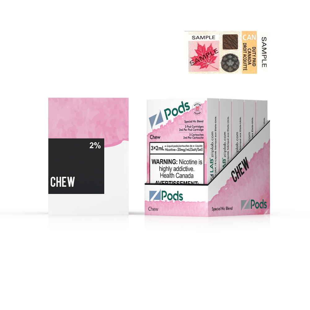 ZPODS - PINK GLUBULE ( CHEW )