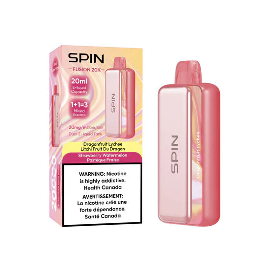 SPIN FUSION 20K - Dragonfruit Lychee + Strawberry Watermelon