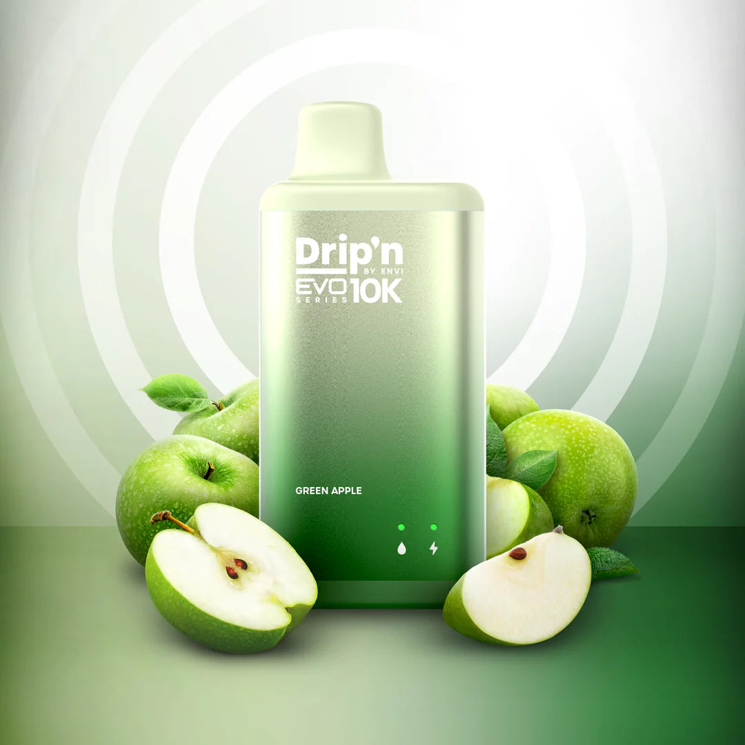 DRIP'N EVO 10K - GREEN APPLE - Clutch Vape