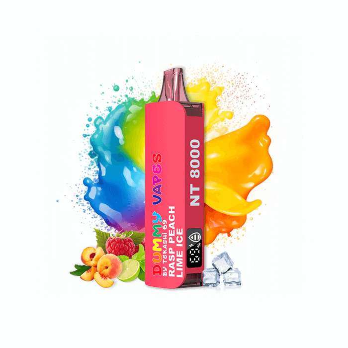 DUMMY VAPES-:RASP PEACH LIME ICE Clutch Vape DUMMY VAPES-:RASP PEACH LIME ICE Clutch Vape
