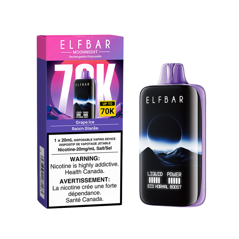ELF BAR - Moon Night 70K - GRAPE ICE