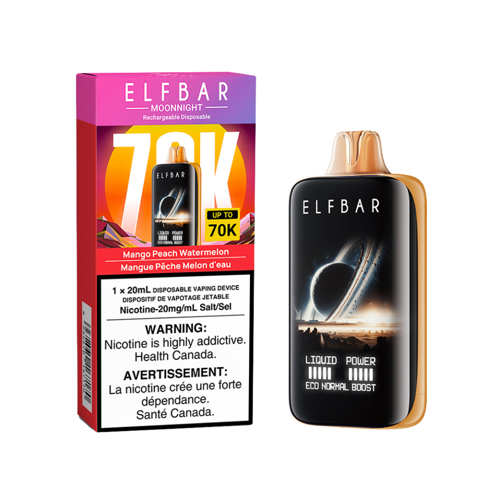 ELF BAR - Moon Night 70K - MANGO PEACH WATERMELON