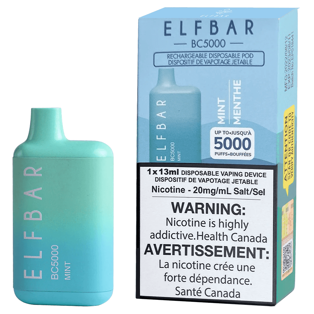 ELF BAR BC 5000-Mint Clutch Vape ELF BAR BC 5000-Mint Clutch Vape